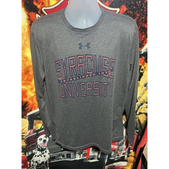 Men’s Syracuse University Long Sleeve T-shirt Gray Size XL Under Armour - Picture 1 of 3